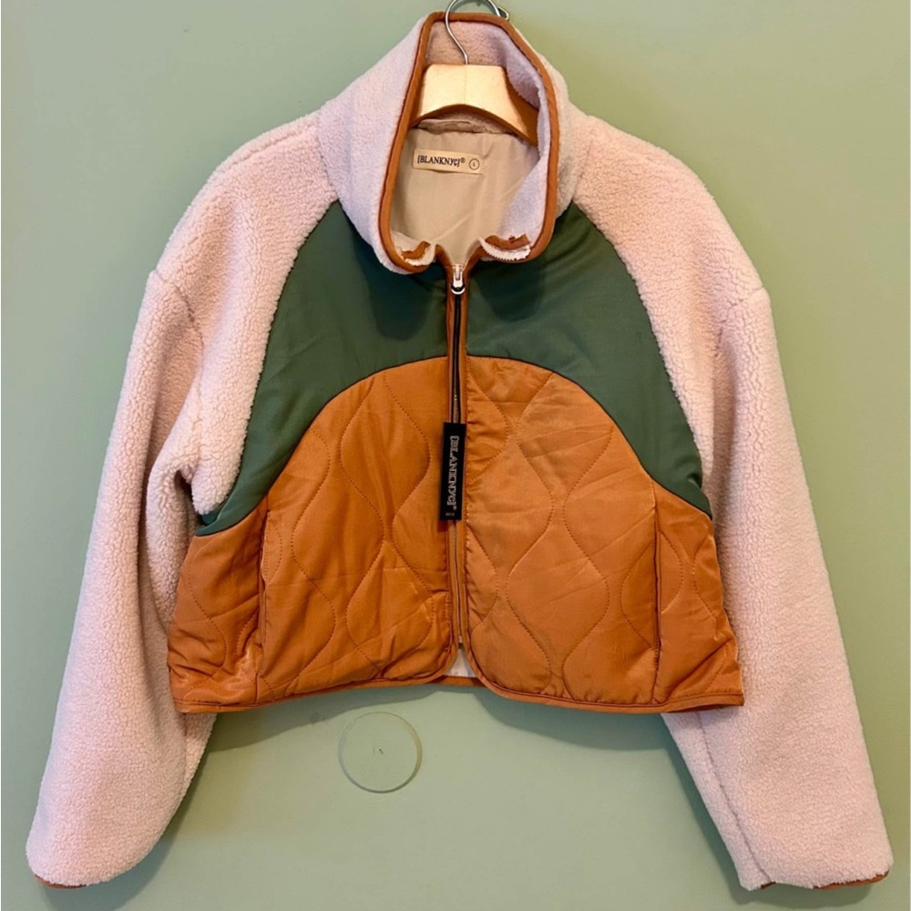 Blank NYC Two-Tone Fleece Jacket